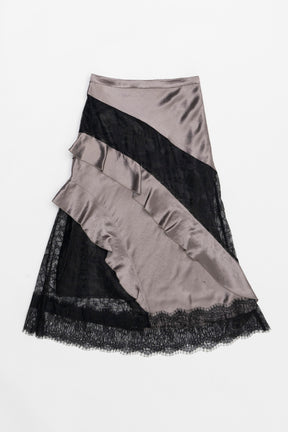 [SALE] Satin Ruffle Skirt