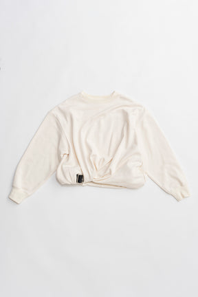 Twisted Belted Sweatshirt - 2026 SPRING