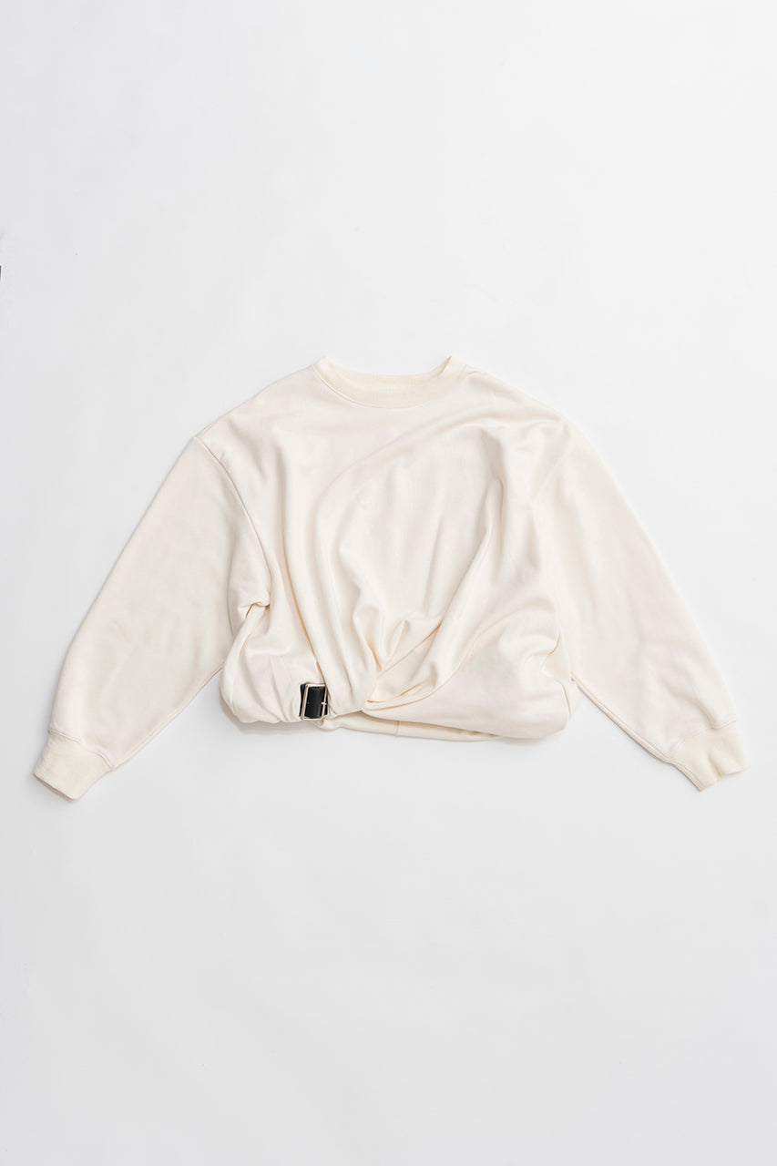 Twisted Belted Sweatshirt - 2026 SPRING