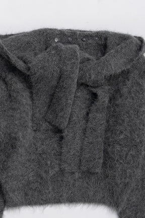 Alpaca Blend 2-Way Hoodie - 2025 WINTER