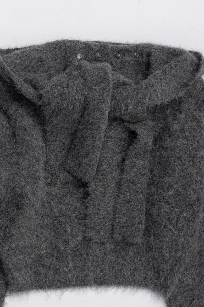 Alpaca Blend 2-Way Hoodie - 2025 WINTER