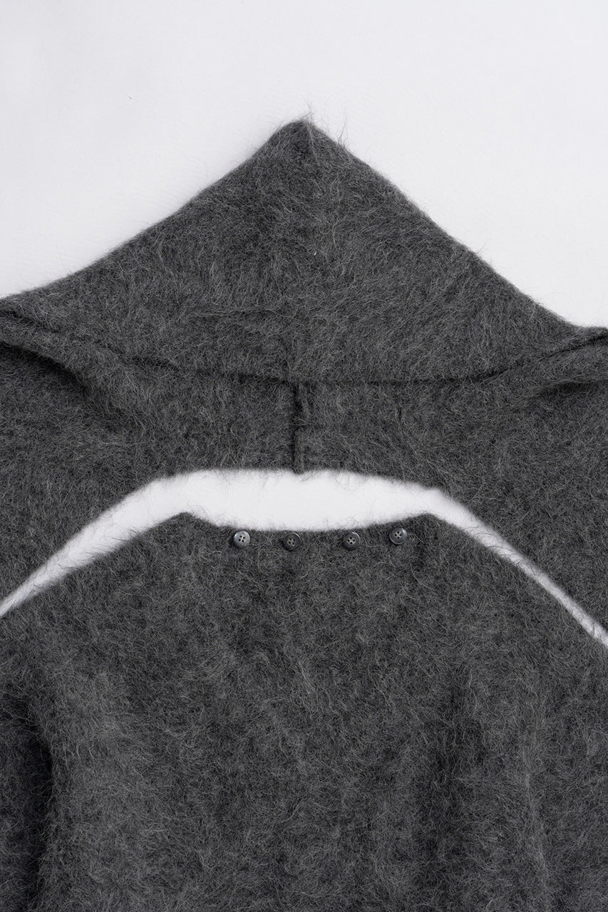 Alpaca Blend 2-Way Hoodie - 2025 WINTER