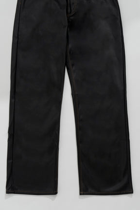 【SALE】Y Belt Leather Pants