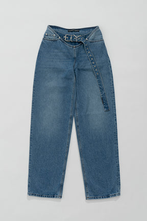 【SALE】Y Belt Arc Jeans