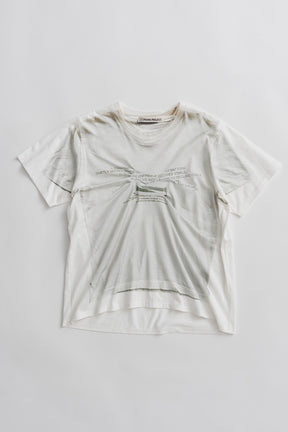 Fake Print Random Tack T-Shirt - 26SUMMER 2nd