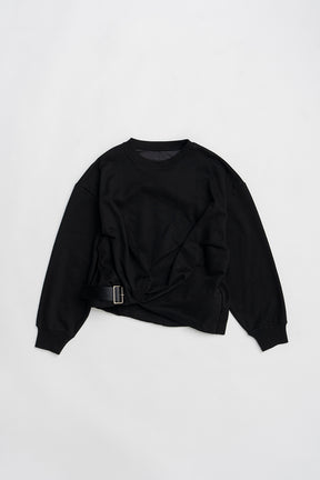 Twisted Belted Sweatshirt - 2026 SPRING