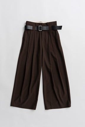 Double-Belted Wide-Leg Pants