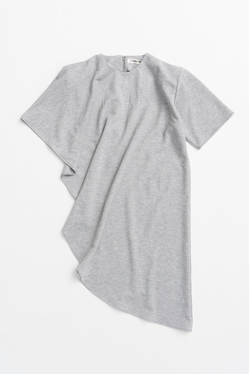 Shoulder Pad Asymmetrical Cape T-Shirt