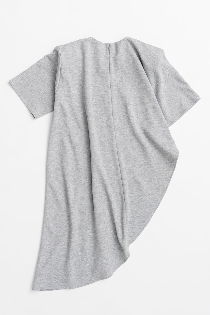Shoulder Pad Asymmetrical Cape T-Shirt