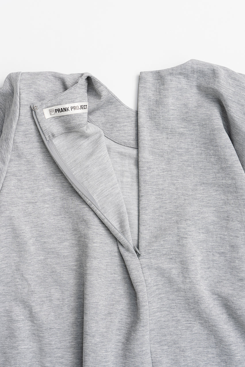 Shoulder Pad Asymmetrical Cape T-Shirt