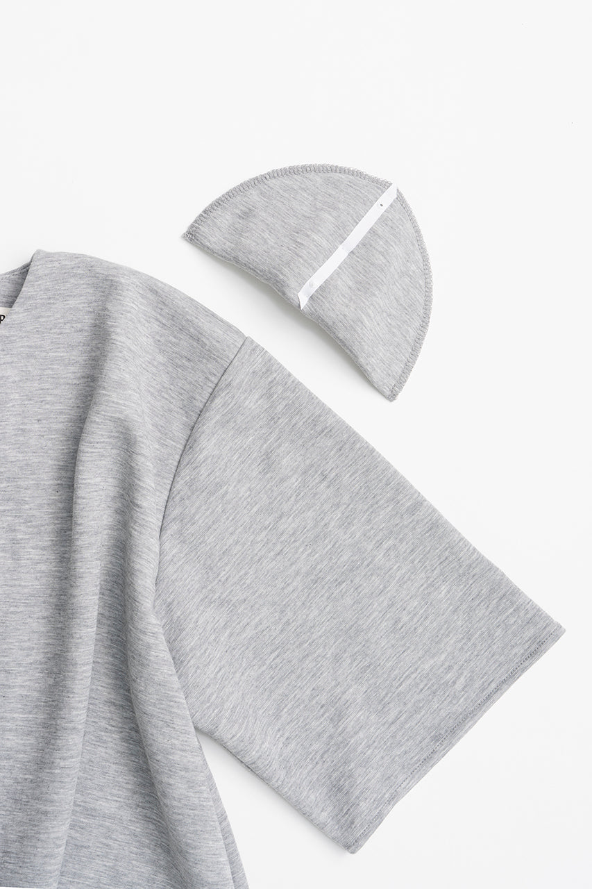 Shoulder Pad Asymmetrical Cape T-Shirt