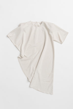 Shoulder Pad Asymmetrical Cape T-Shirt