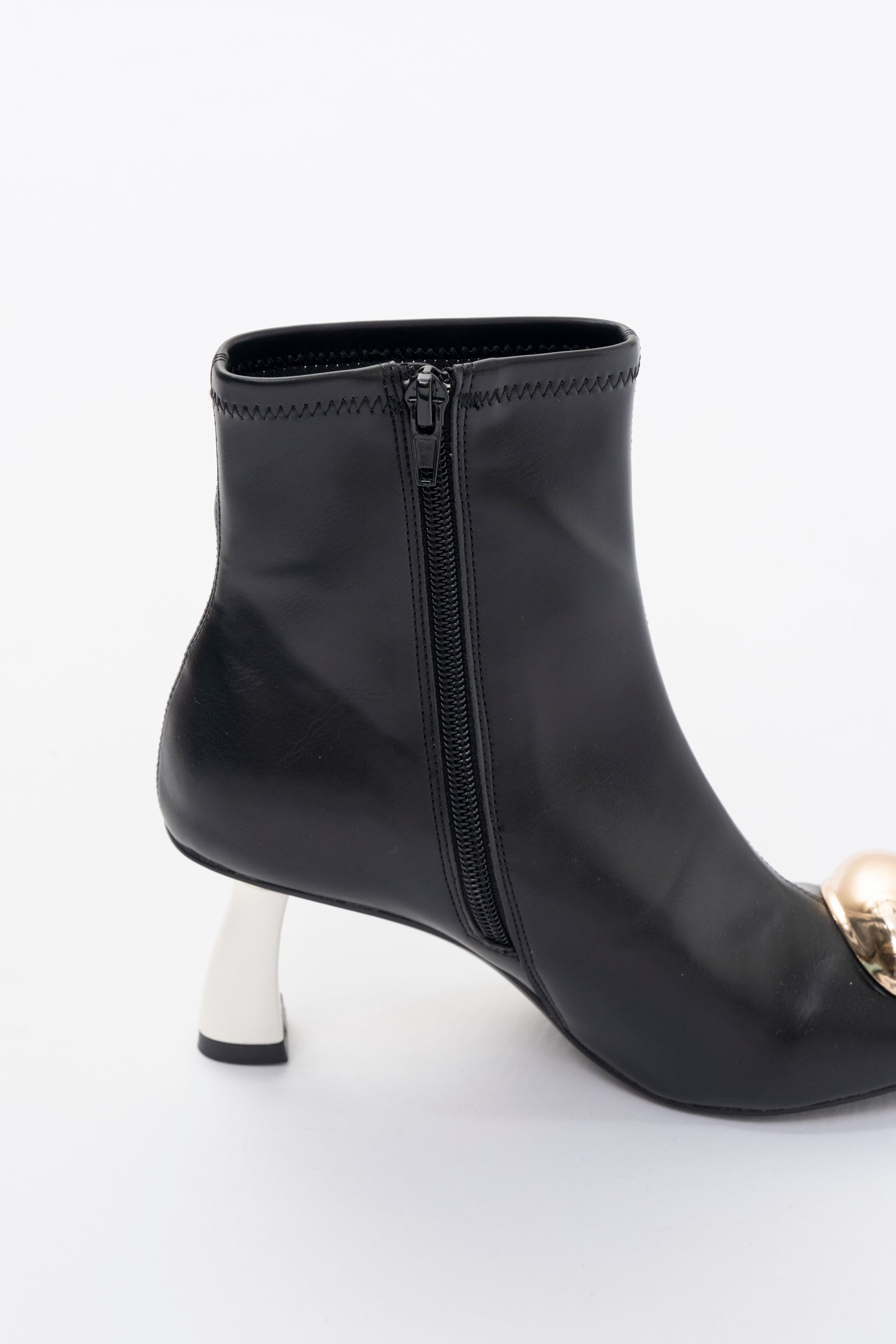 Metal Heel Stretch Short Boots - 2025 WINTER