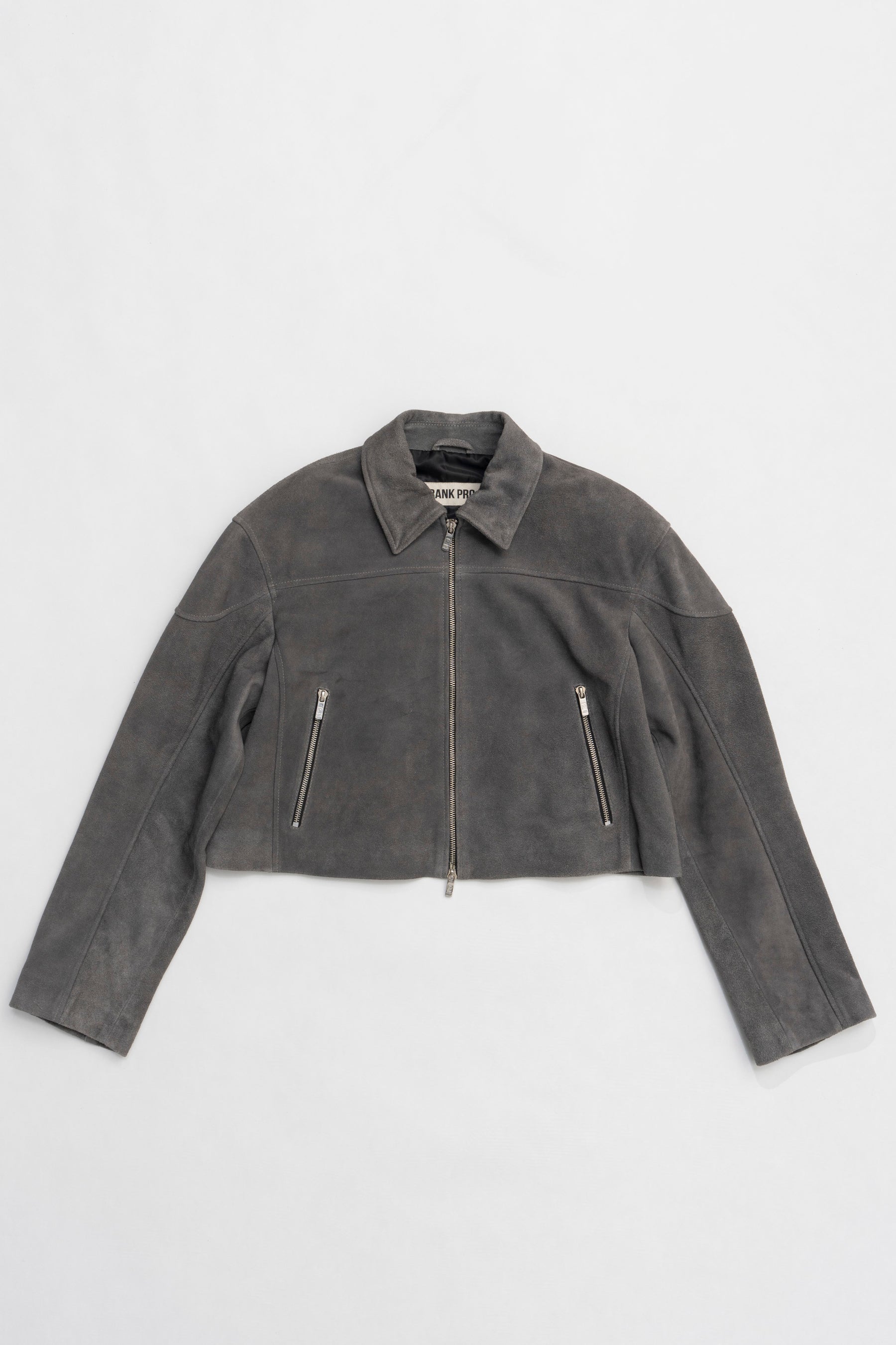 【25 SPRING PRE ORDER】Suede Cropped Moto Jacket