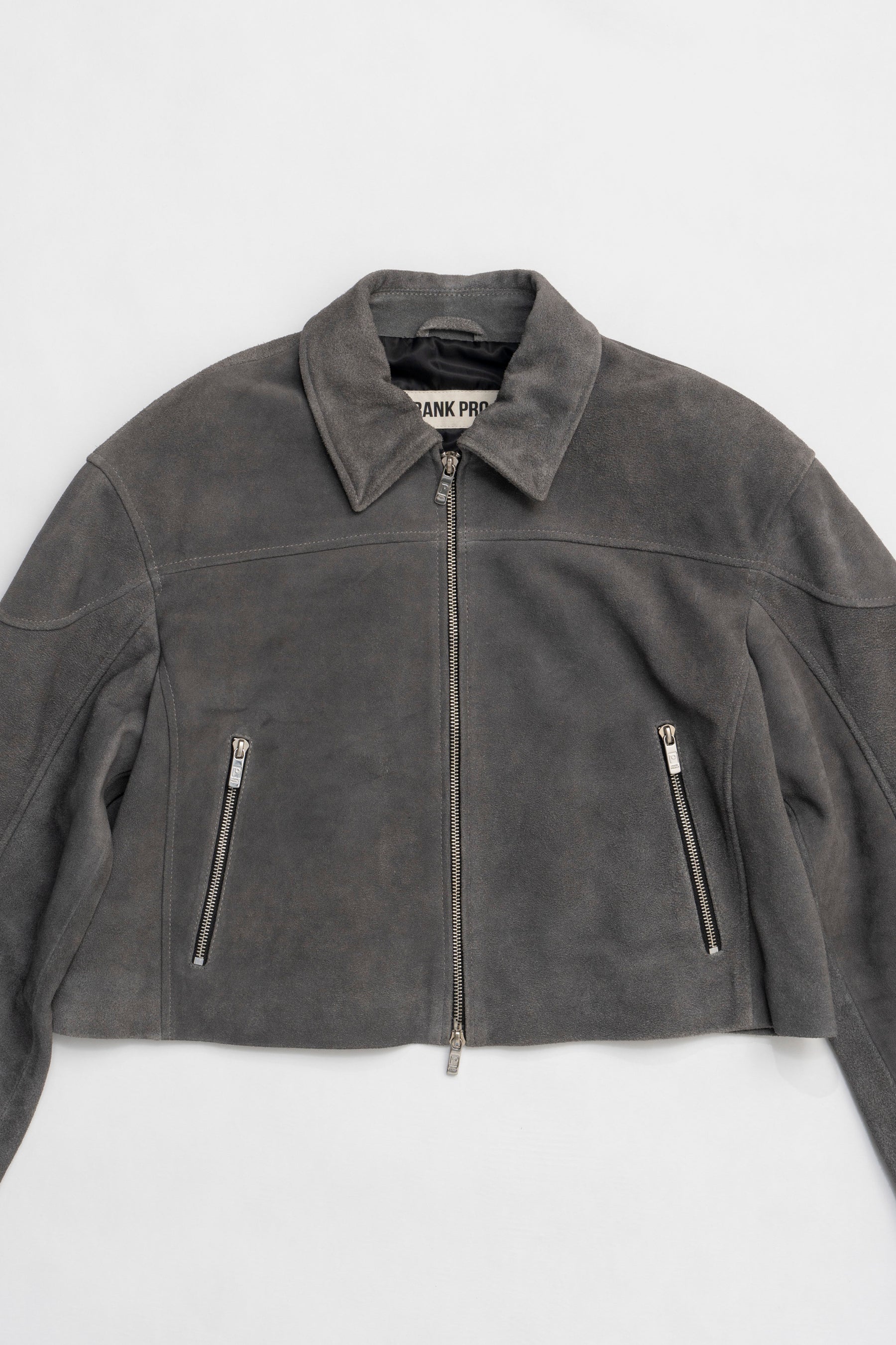 【25 SPRING PRE ORDER】Suede Cropped Moto Jacket