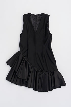 Asymmetry Ruffle Dress