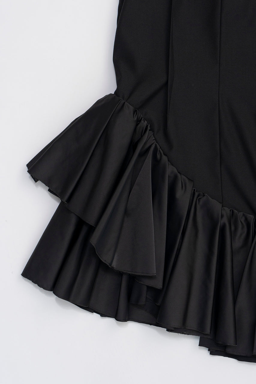 Asymmetry Ruffle Dress