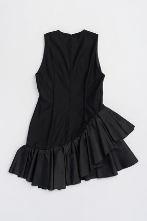 Asymmetry Ruffle Dress