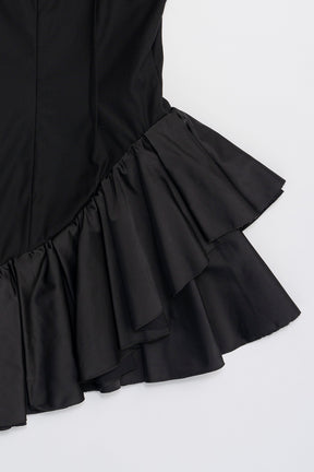 Asymmetry Ruffle Dress