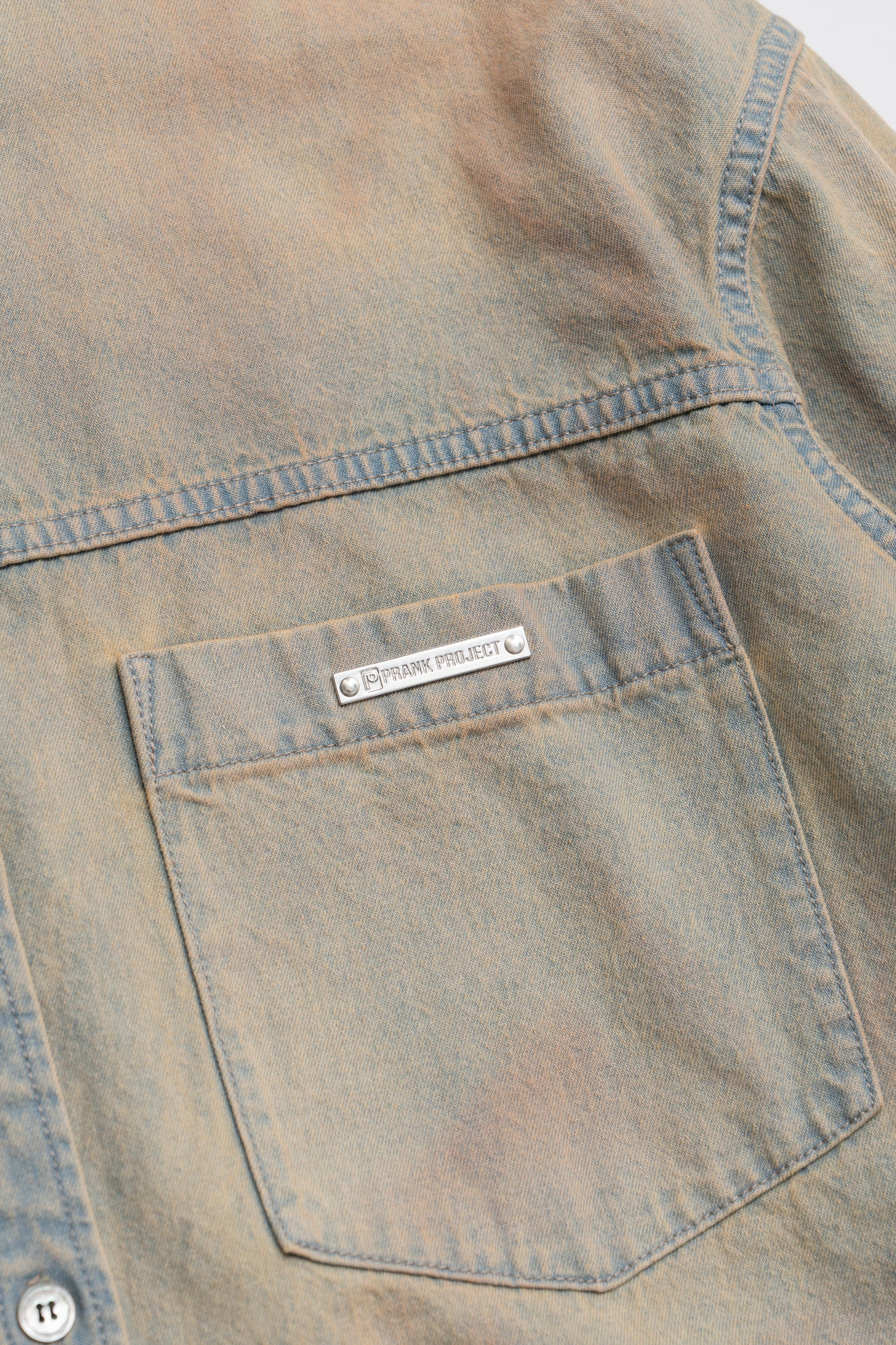 Denim Hooded Shirt - 2026 SPRING