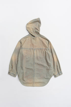 Denim Hooded Shirt - 2026 SPRING