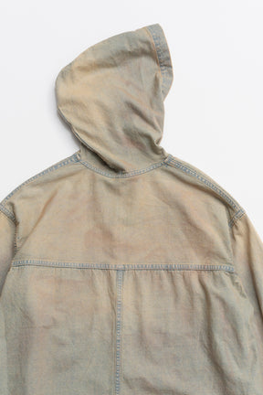 Denim Hooded Shirt - 2026 SPRING