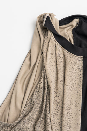 Half Print Twist Top