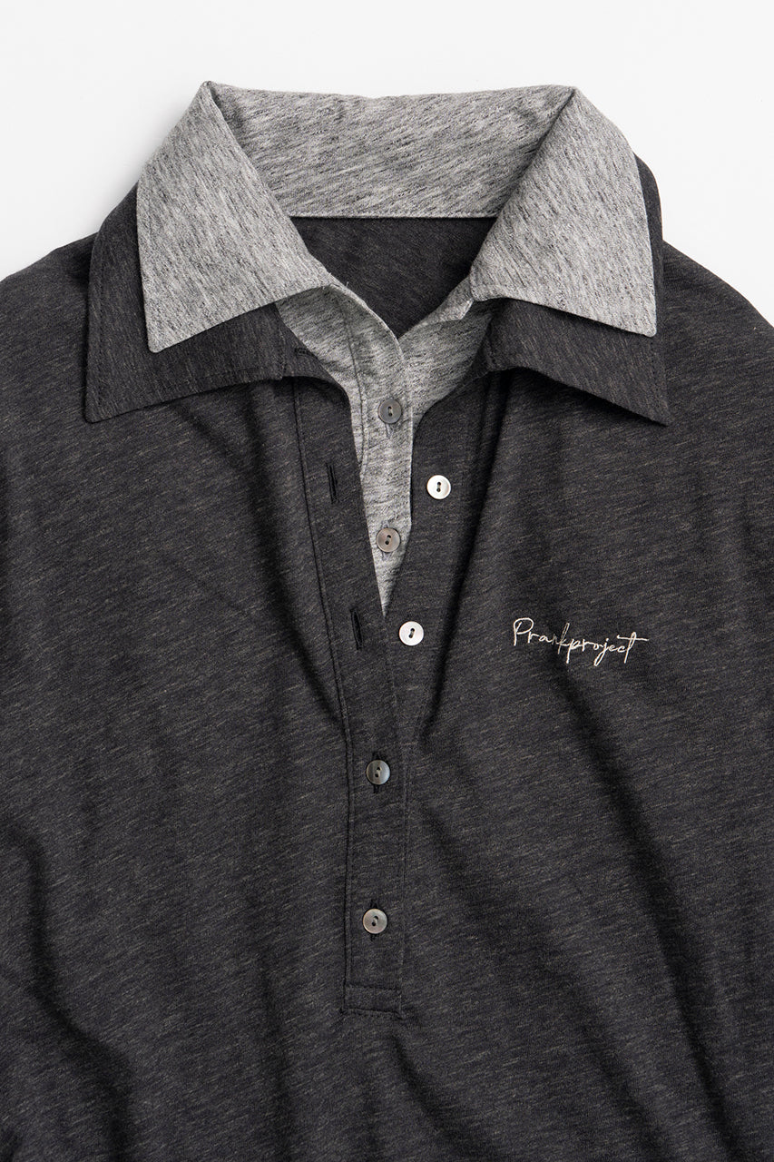 Double Collar Polo Bodysuit