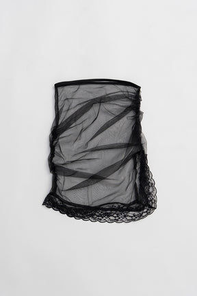 Tulle Skirt Layered Denim - 2026 SPRING