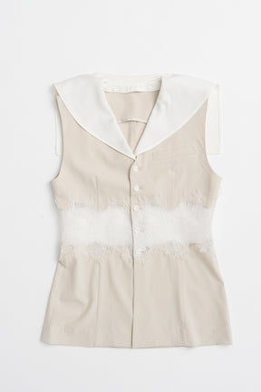 Lace Combo Sailor Gilet - 26SUMMER