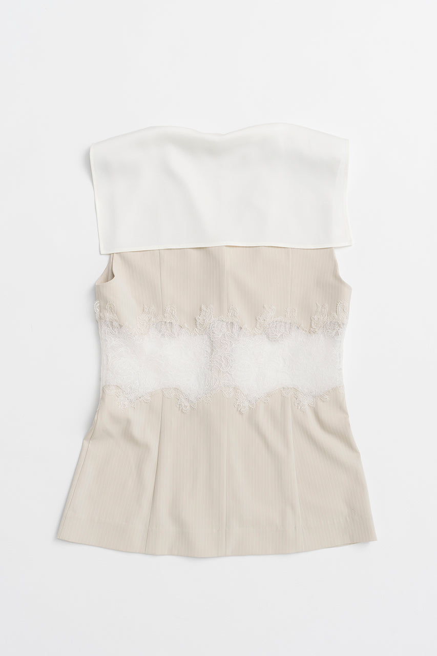Lace Combo Sailor Gilet - 26SUMMER