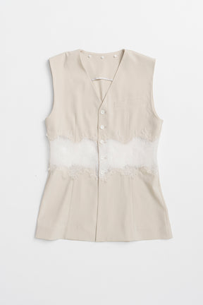 Lace Combo Sailor Gilet - 26SUMMER