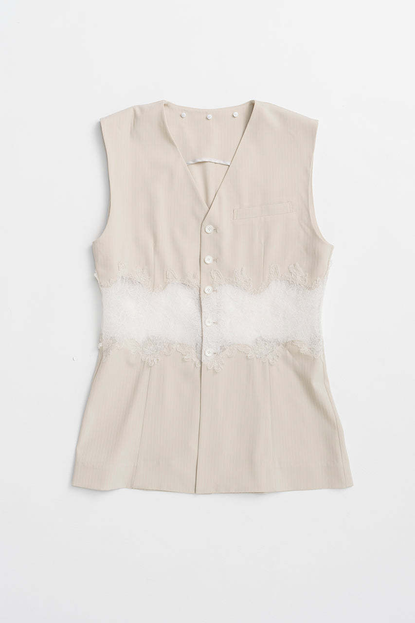Lace Combo Sailor Gilet - 26SUMMER