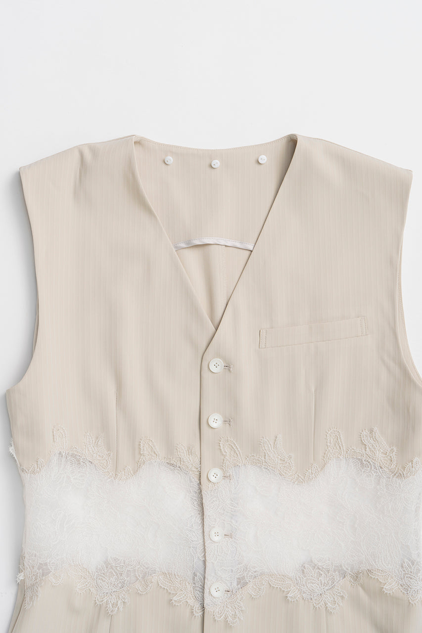 Lace Combo Sailor Gilet - 26SUMMER