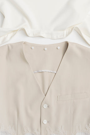 Lace Combo Sailor Gilet - 26SUMMER