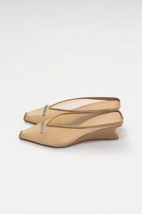 Wedge-Sole Cut Mules - 2026 SPRING