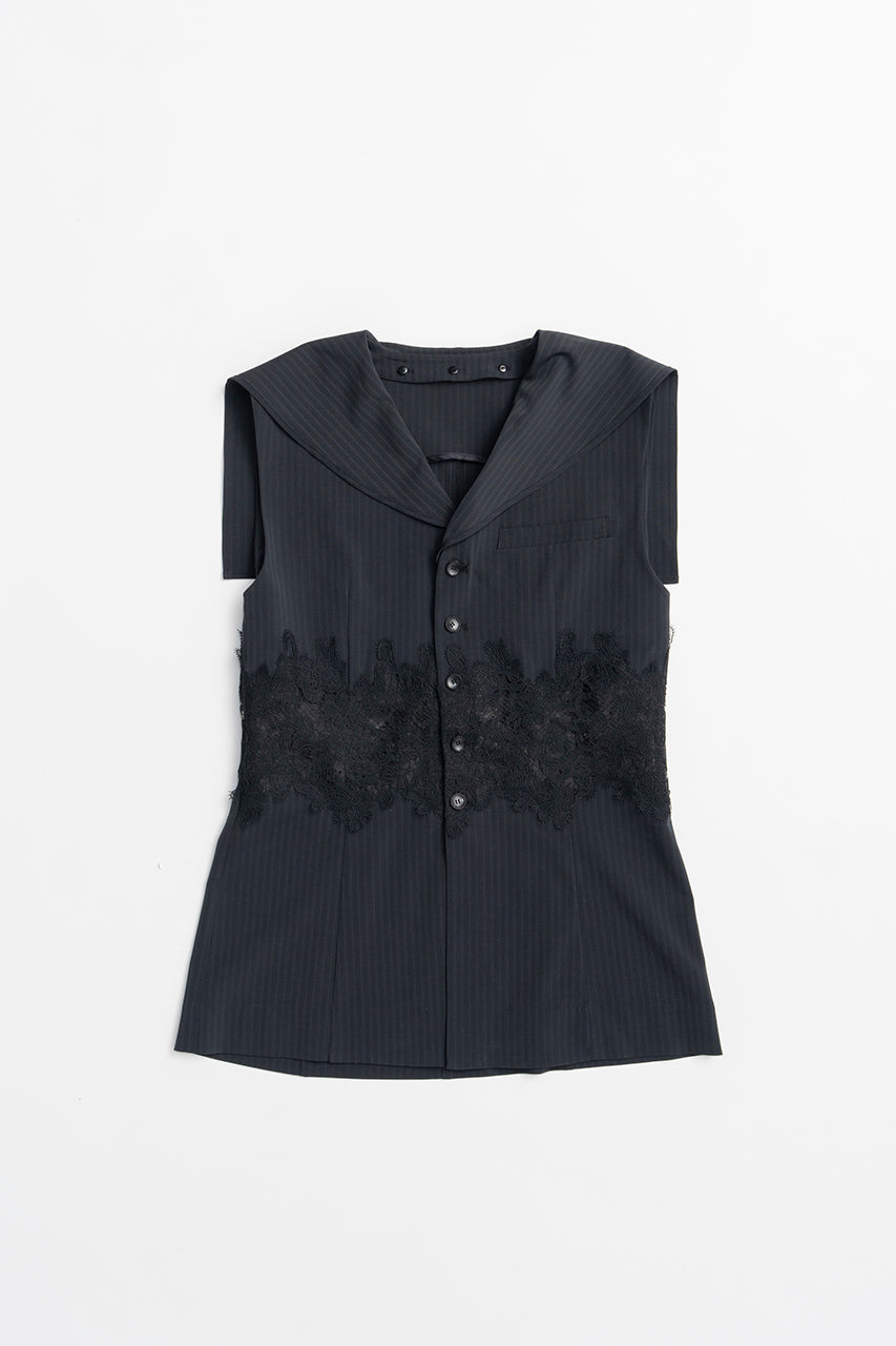 Lace Combo Sailor Gilet - 26SUMMER