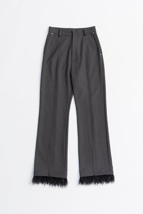 Feather Hem Pants - 2025 AUTUMN