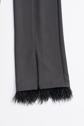 Feather Hem Pants - 2025 AUTUMN