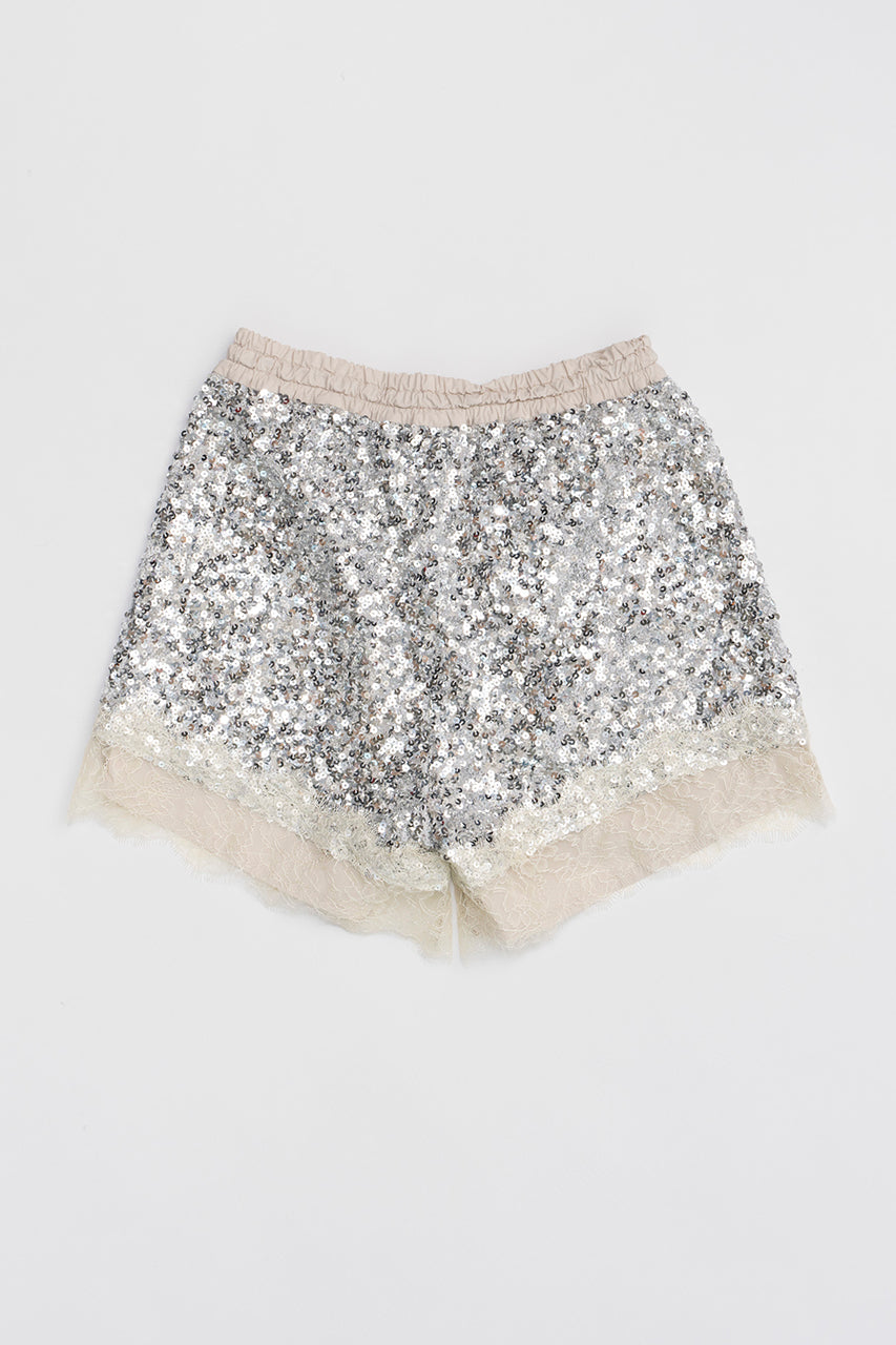 [24Autumn PRE ORDER] Spangle Lace Short Pants