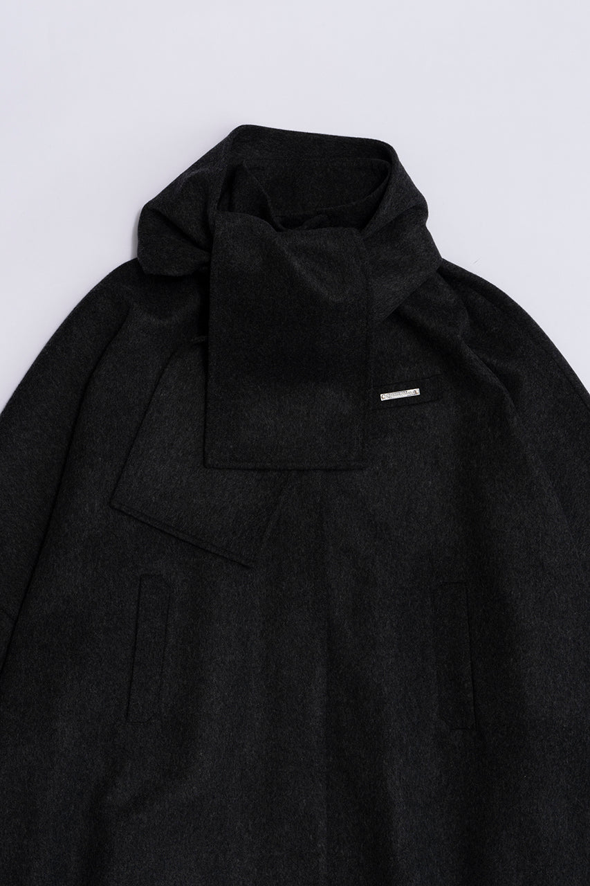 【SALE】Super 140 Wool Poncho Coat