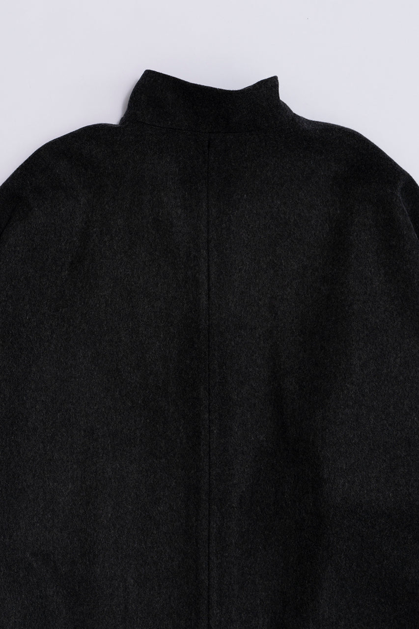 [Weboff Part number] Super 140 Wool Poncho Coat