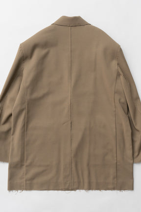 【25 SPRING PRE ORDER】Raw Edge Oversized Jacket