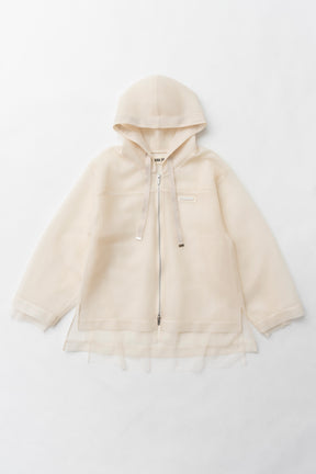 【25 SPRING PRE ORDER】Tulle Layered Hoodie