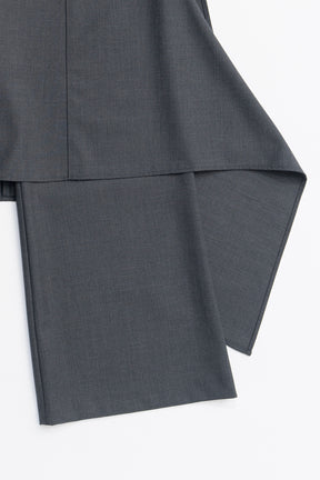 Drop Hem Layered Skirt Pants