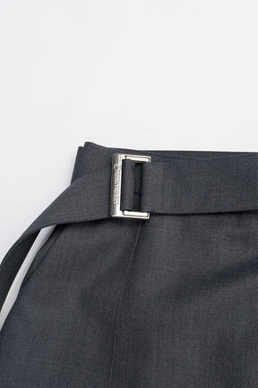 Drop Hem Layered Skirt Pants