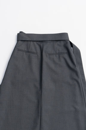 Drop Hem Layered Skirt Pants