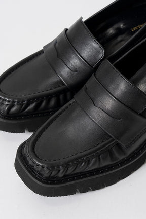 Volume Sole Gathered Loafers - 2026AUTUMN