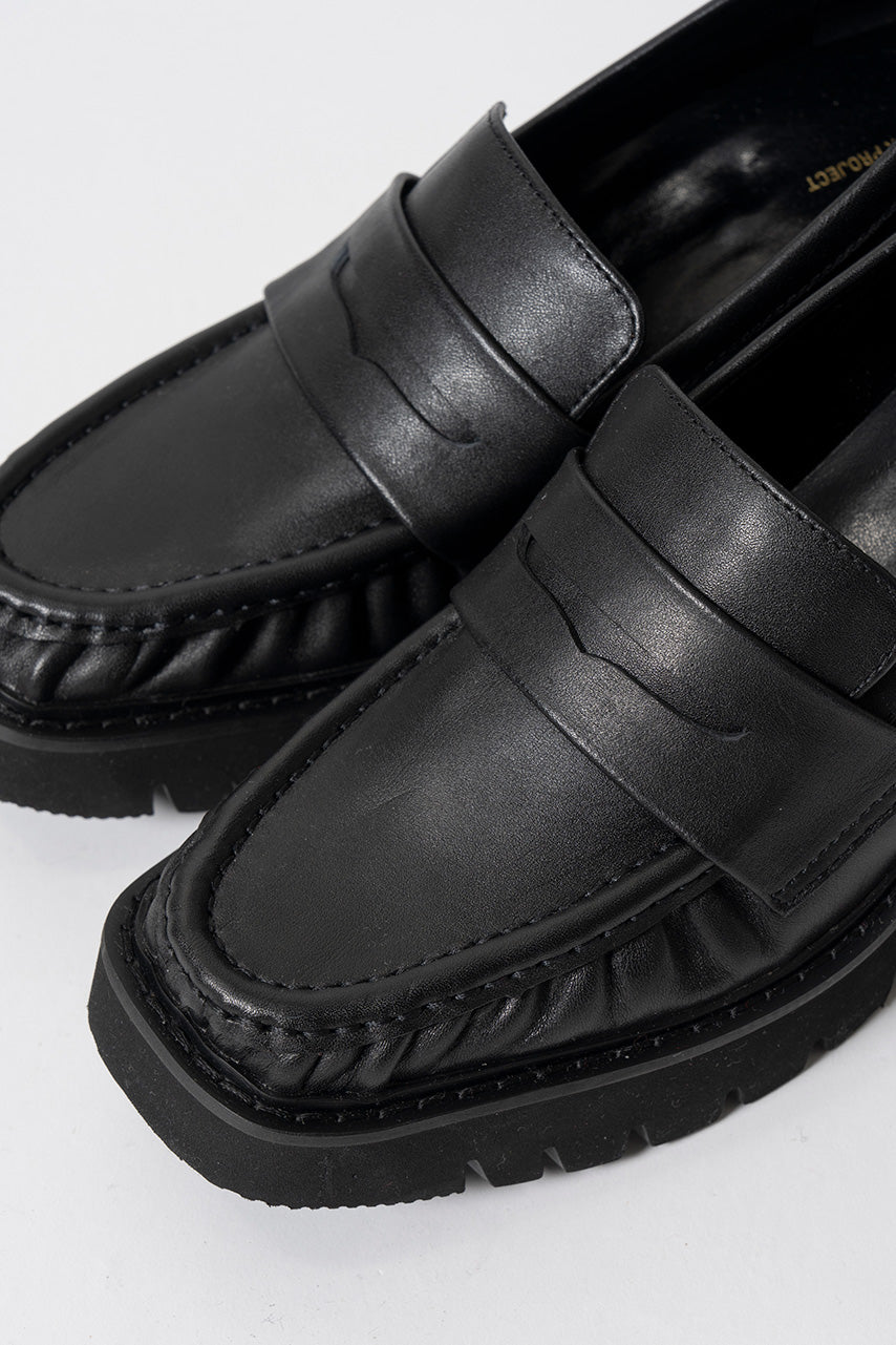 Volume Sole Gathered Loafers - 2026AUTUMN