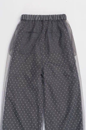 Dot Jacquard Pants